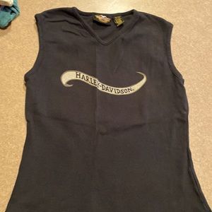 Harley Davidson sleeveless top